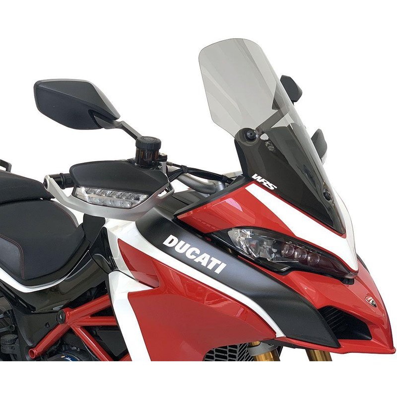DU008F - WRS Windscreen For Ducati MultiStrada 1200 ABS 2015-2017 50 cm (19-3/4") - Smoke