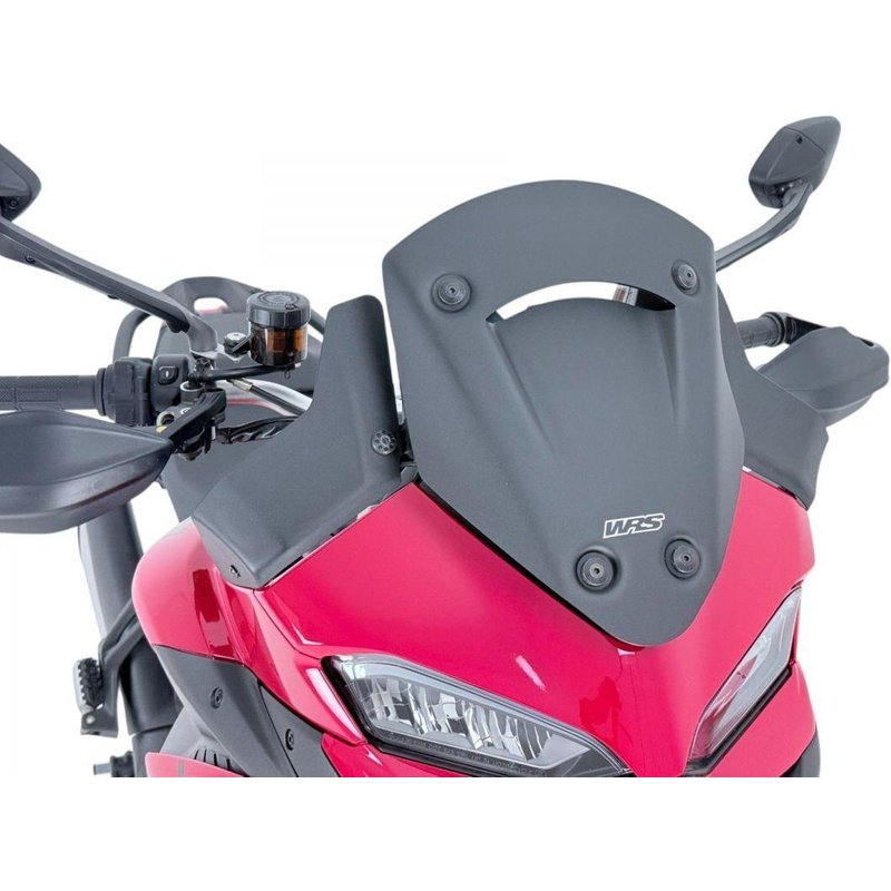 DU037NO - WRS Windscreen For Ducati MultiStrada V2 900 ABS 2025-2026 36.5 cm (14-3/8") - Black