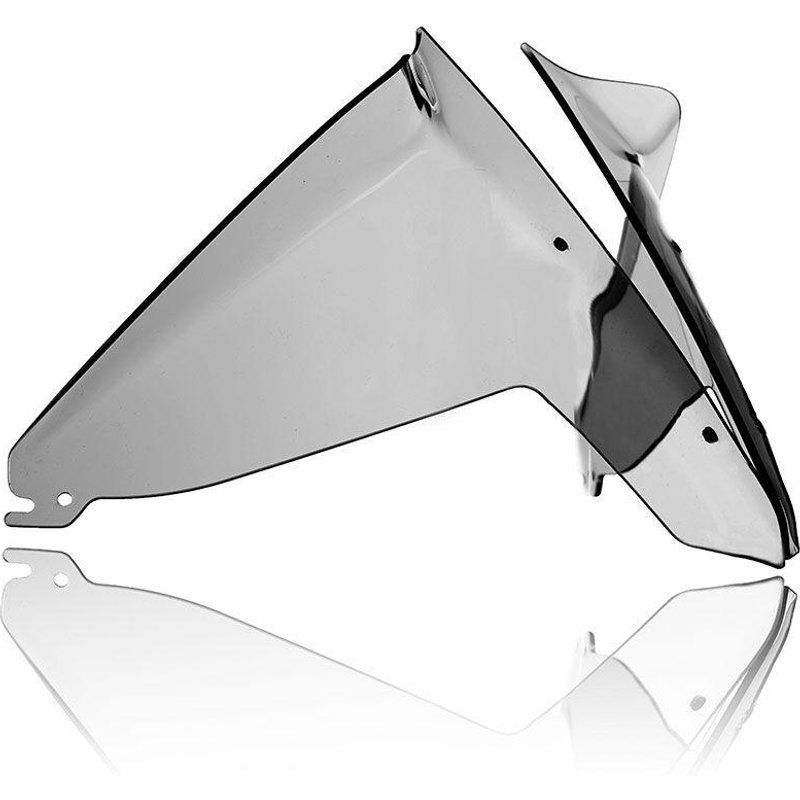 YA018FS - WRS Wind Deflectors For Yamaha XTZ 690 2019-2022 - Dark Smoke