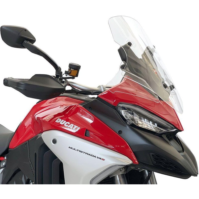 DU017T - WRS Windscreen For Ducati MultiStrada V4 1200 ABS 2021-2024 52 cm (20-1/2") - Clear
