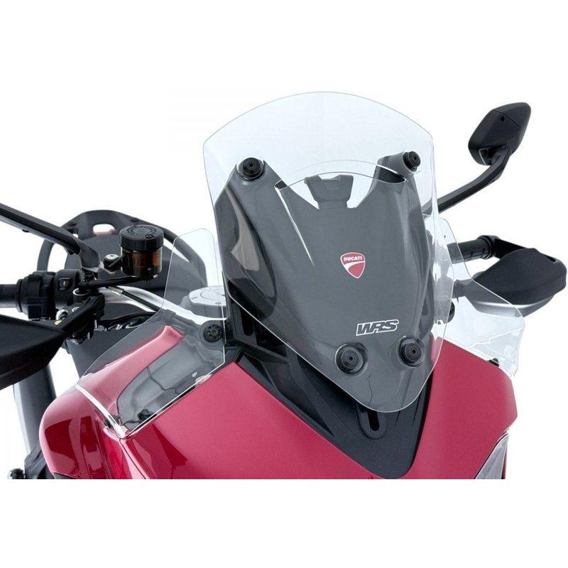 DU037T - WRS Windscreen For Ducati MultiStrada V2 900 ABS 2025-2026 36.5 cm (14-3/8") - Clear