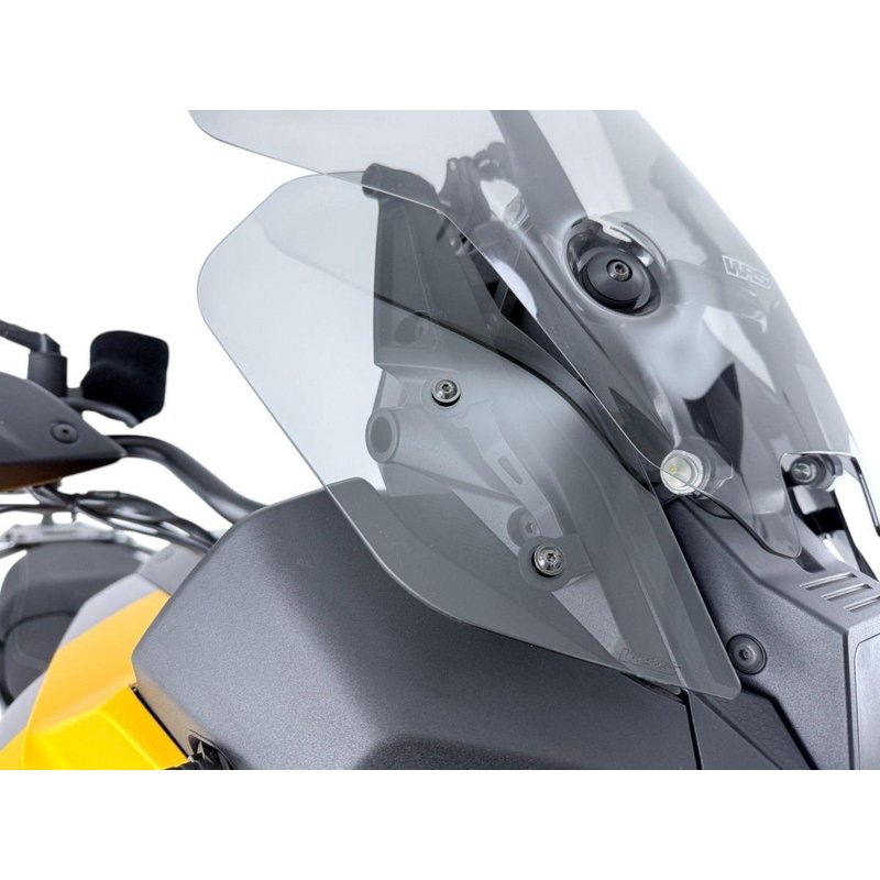 MG009FS - WRS Side Deflectors For Moto Guzzi Stelvio 1000 ABS 2024 - Dark Smoke