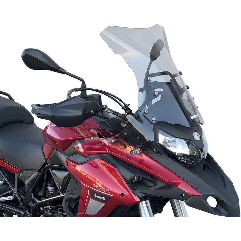 BE001F - WRS Windscreen For Benelli TRK 502 ABS 2017-2023 47.5 cm (18-3/4") - Smoke