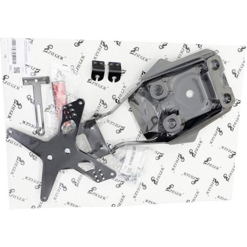 10010325 - Zieger X-Line Tail Unit Type E For Harley Davidson FXDC 1584 Dyna Super Glide Custom 2012