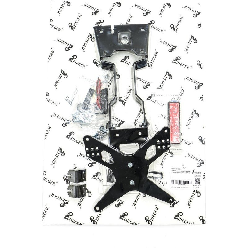 10010055 - Zieger License Plateholder Type E For Yamaha XSR 900 ABS 2021-2025 Rear