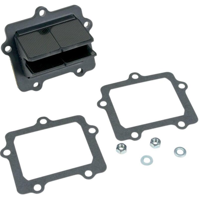 V307B - Moto Tassinari V-Force 3 Reed Valve Set For Kawasaki KX250 2005-2008 - Black