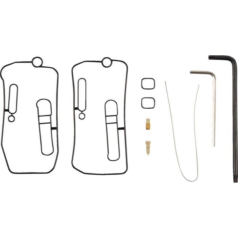 P400000180002 - Athena Dual Spray Venturi Jet Kit For KTM Adventure 640 R 2005-2007 - Black/Gold