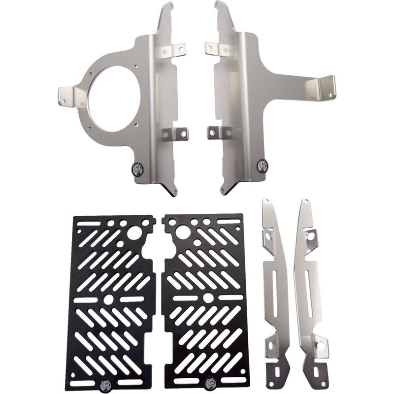 AX1593 - AXP Xtreme Radiator Guards For KTM EXC250 2017 - Black/Silver