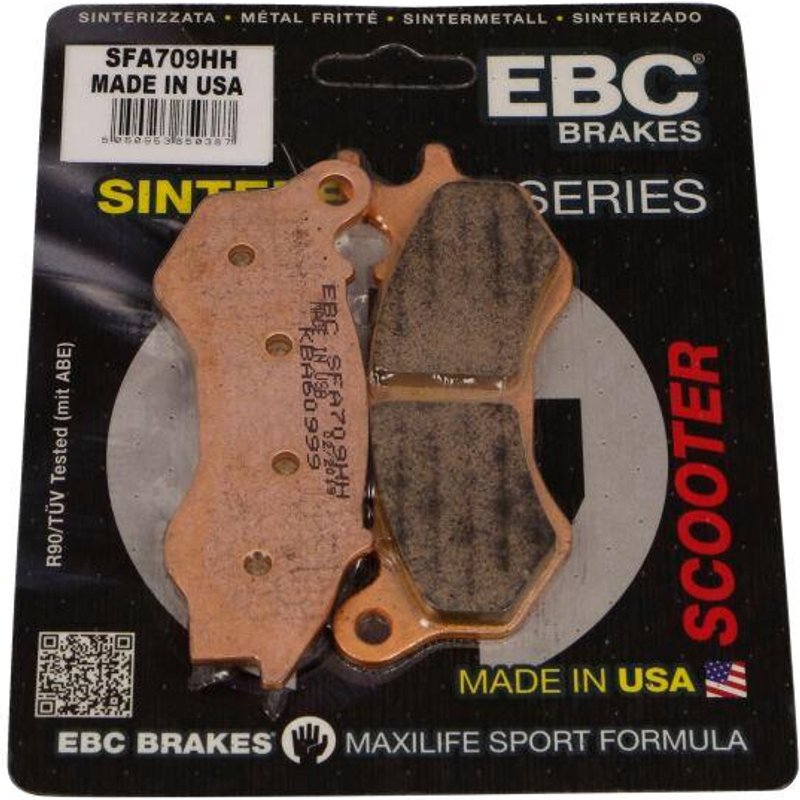 SFA709HH - EBC SFA-HH Series Sintered Scooter Brake Pads For Silence S01 CBS 2021-2023 Front