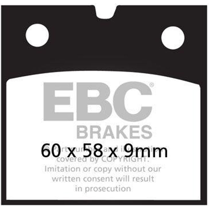 FA077V - EBC Vee Semi-Sintered Brake Pads For Moto Guzzi LM 850 III Le Mans 1981-1983 Rear