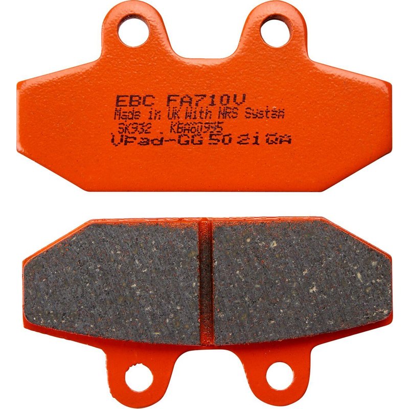 FA710V - EBC Vee Series Semi-Sintered Brake Pads For Harley Davidson FLDE 1750 ABS Softail Deluxe 107 2018-2020 Rear