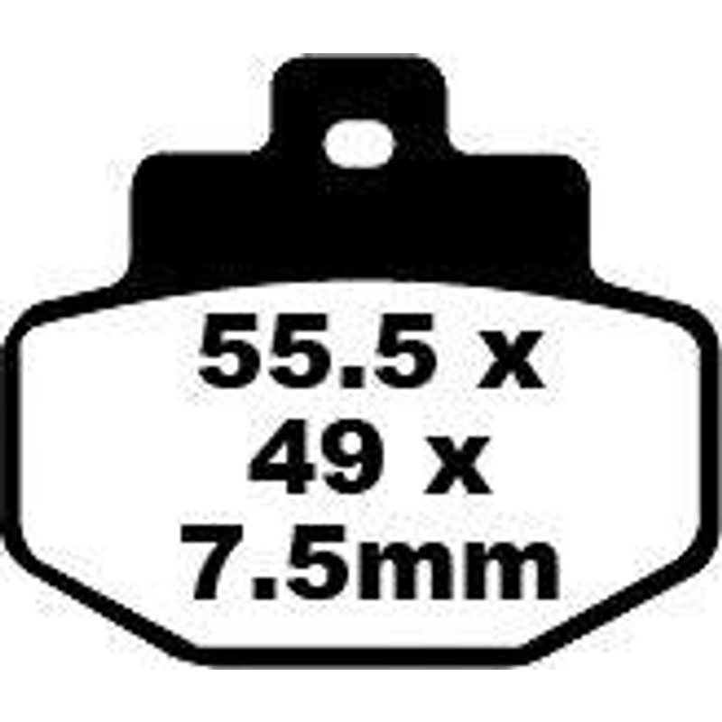 SFA321 - EBC SFA Series Organic Scooter Brake Pads For Vespa 946 125 ABS 2013-2015 Rear