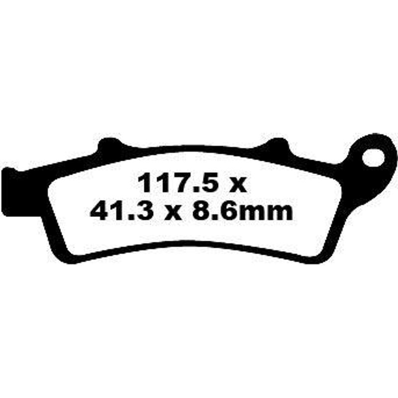 SFA324 - EBC SFA Series Organic Scooter Brake Pads For Kymco Agility 300 ABS 2020 Front