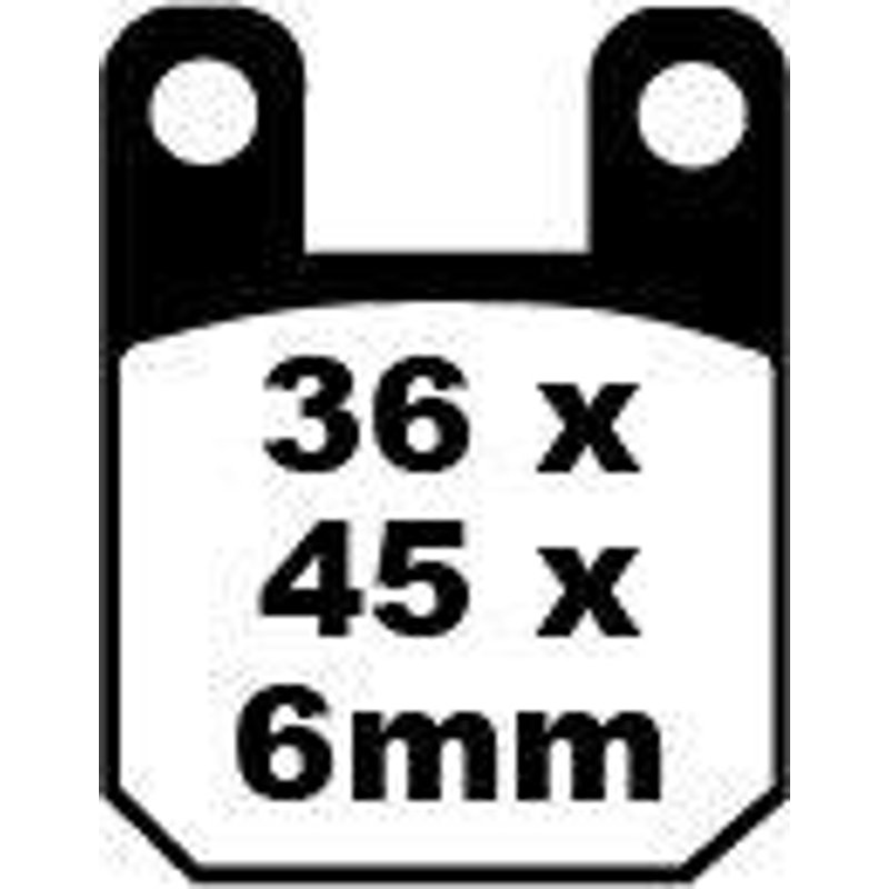 SFA115 - EBC SFA Series Organic Scooter Brake Pads For Derbi Atlantis 100 2001-2006 Front