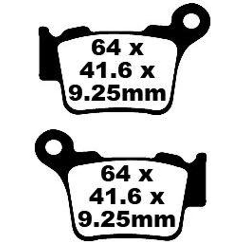 FA368TT - EBC TT Sport Carbon Fusion Brake Pads For Husqvarna CR125 2005-2013 Rear