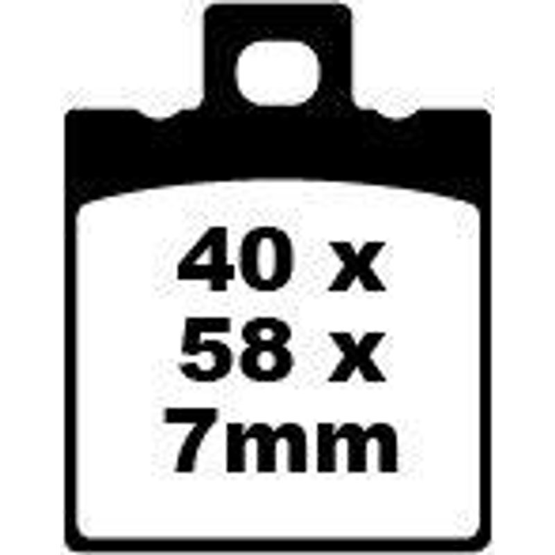 SFA047 - EBC SFA Series Organic Scooter Brake Pads For Keeway ARN 125 2006-2013 Front