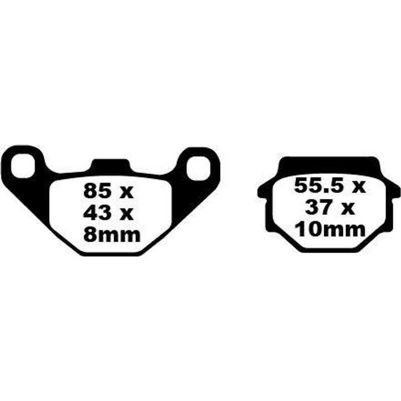 FA067 - EBC FA Series Organic Brake Pads For Kawasaki AR 125 A 1983-1990 Front