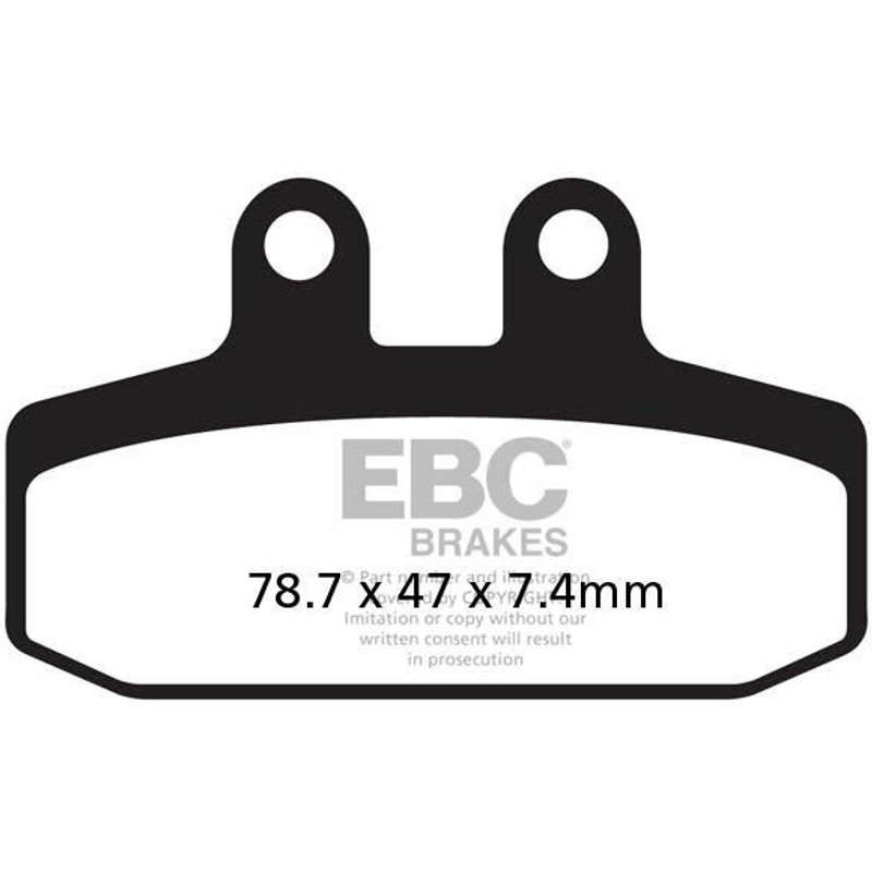 SFA256HH - EBC SFA-HH Series Sintered Scooter Brake Pads For Aprilia Atlantic 500 2002-2004 Front