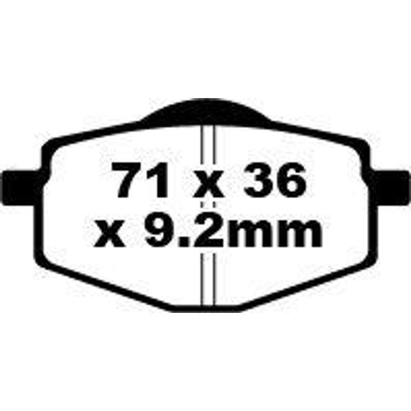 FA101TT - EBC TT Sport Carbon Fusion Brake Pads For Yamaha DT 125 LC 1986-1987 Front