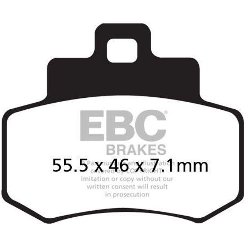 SFA356HH - EBC SFA-HH Series Sintered Scooter Brake Pads For Kymco Grand Dink 250 2001-2006 Rear