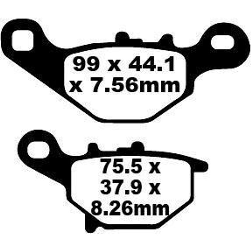 SFA396HH - EBC SFA-HH Series Sintered Scooter Brake Pads For Suzuki AN 125 1995-1999 Front