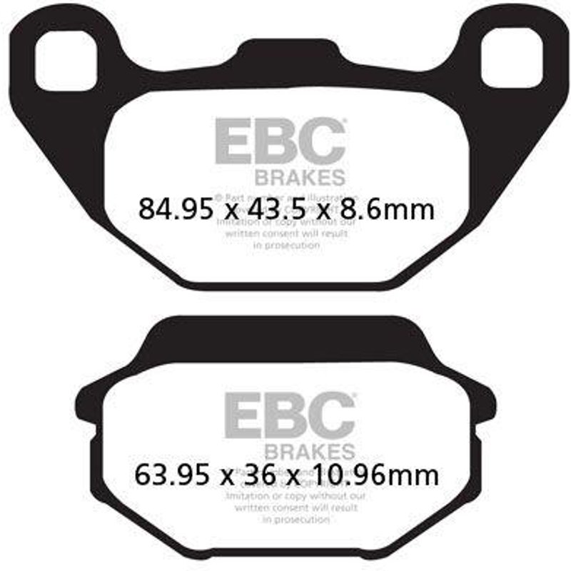 SFA305HH - EBC SFA-HH Series Sintered Brake Pads For Kymco Agility 125 2008-2016 Front