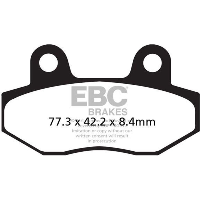 FA086/2HH - EBC FA-HH Series Sintered Brake Pads For Hyosung GT 125 Naked 2003-2015 Rear