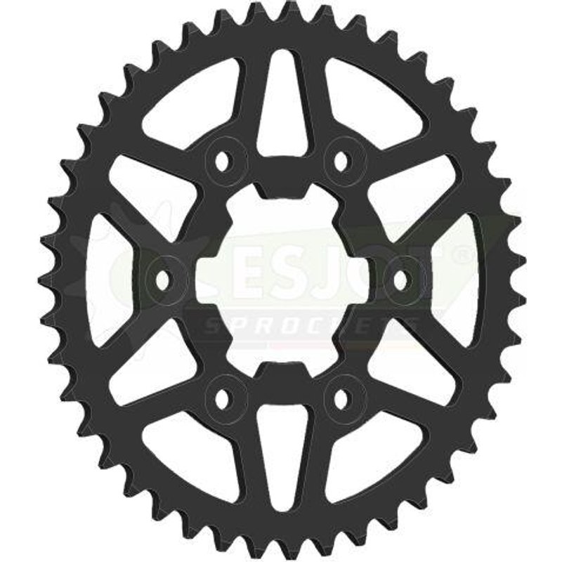 50-32226-43 - Esjot Standard 520 Sprocket For Triumph Scrambler 400 X ABS 2025-2026 Rear Black 43T