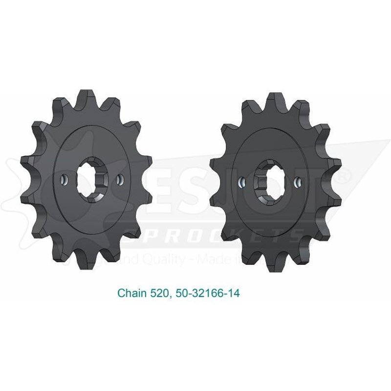 50-32166-14 - Esjot Standard 520 Sprocket For KTM Duke 125 2011-2012 Front 14T