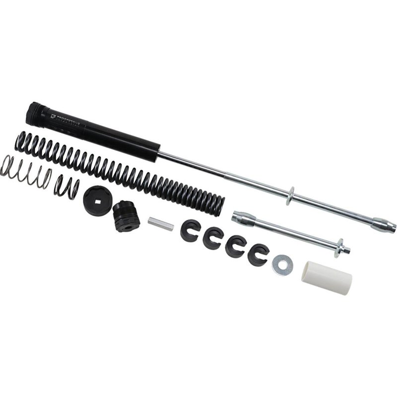 31-2542 - Progressive Suspension Monotube Cartridge Fork Kit For Harley Davidson FLDE 1750 ABS 2018-2020 - Black/Chrome