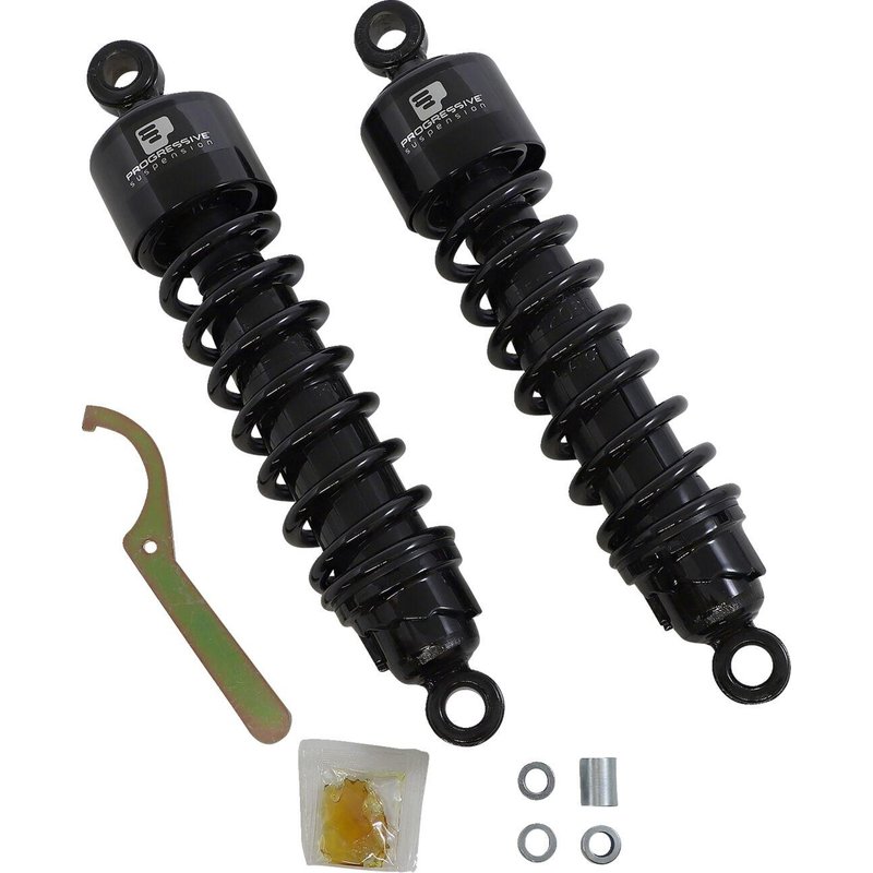 412-4264B - Progressive Suspension 412 Series Shocks For Triumph Bonneville 1200 T120 ABS 318.00 mm (12.50") - Black