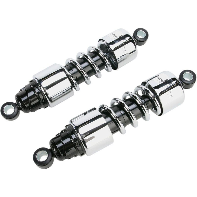 412-4257C - Progressive Suspension 412 Series Cruiser Shocks For Honda VT750C Shadow Aero 2004-2016 292mm (11.50") - Black/Chrome