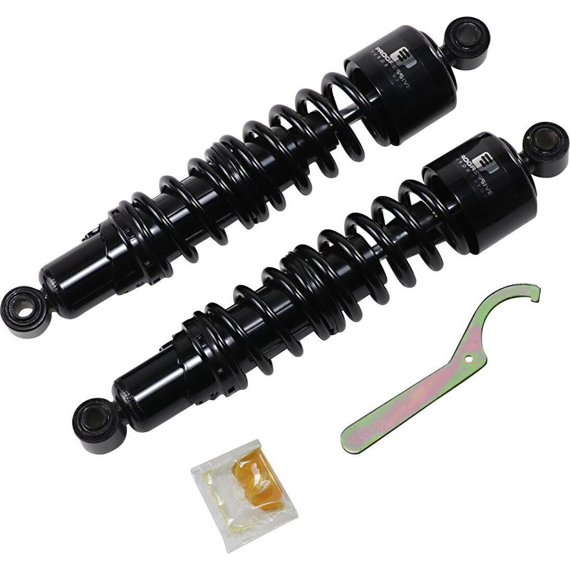412-4085B - Progressive Suspension 412 Series Shocks For Harley Davidson FXD1340 1996-1998 356.00 mm (14.00") - Black
