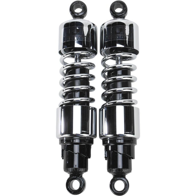 412-4228C - Progressive Suspension 412 Series Cruiser Shocks For Suzuki S 50 Boulevard 2005-2009 305mm (12.00") - Black/Chrome