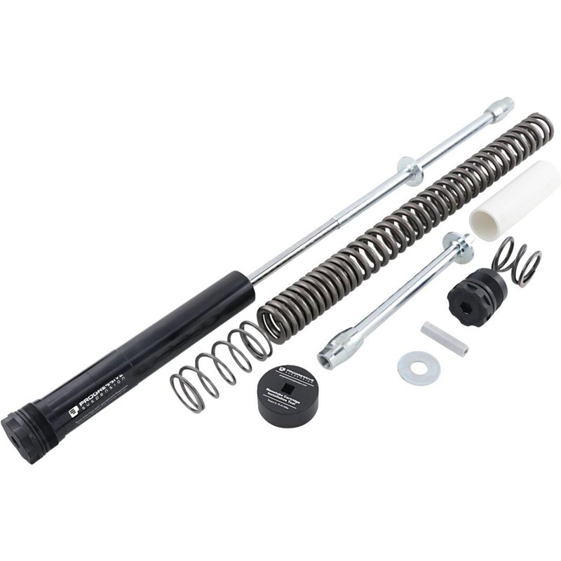31-2541 - Progressive Suspension Monotube Cartridge Fork Kit For Harley Davidson FLDE 1750 ABS 2018-2020 - Black/Chrome