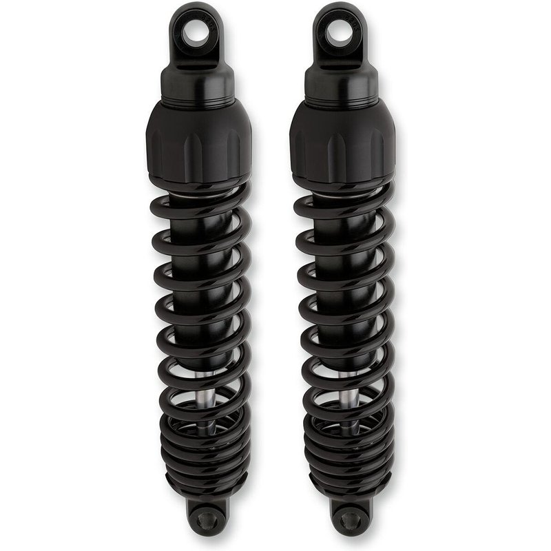 444-4077B - Progressive Suspension 444 Series Shocks For Harley Davidson FLH 1985 343.00 mm (13.50") - Black