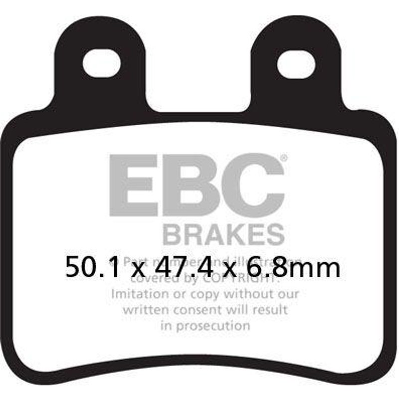 SFA350HH - EBC SFA-HH Series Sintered Scooter Brake Pads For Derbi Boulevard 125 2003-2007 Front
