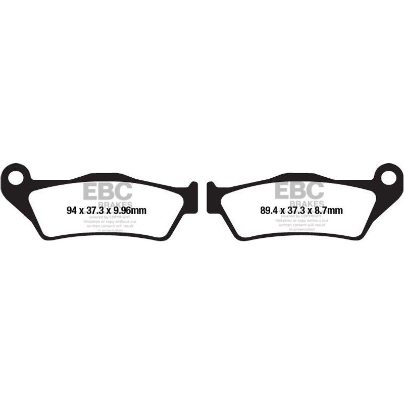 FA671V - EBC Vee Semi-Sintered Brake Pads For BMW K 1200 R 2005-2010 Rear