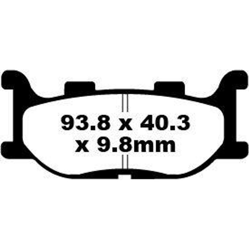 SFA199 - EBC SFA Series Organic Scooter Brake Pads For Adiva AD 125 2009-2011 Rear