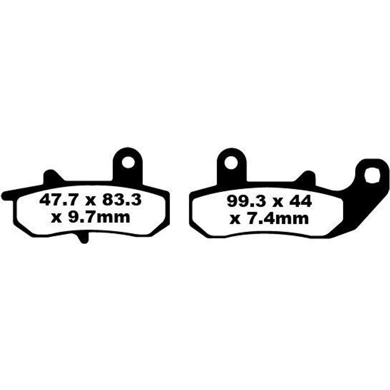 FA157 - EBC FA Series Organic Brake Pads For Suzuki DR600R Dakar 1989 Rear