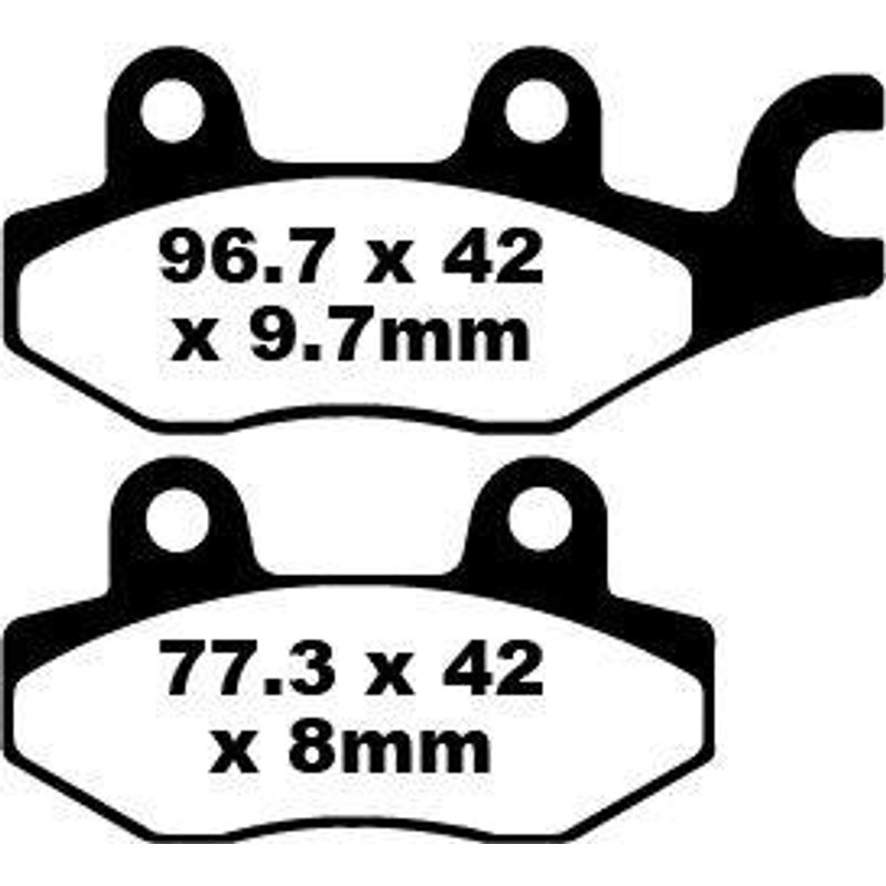 FA165/2TT - EBC TT Sport Carbon Fusion Brake Pads For Cagiva Canyon 500 1998-2000 Rear