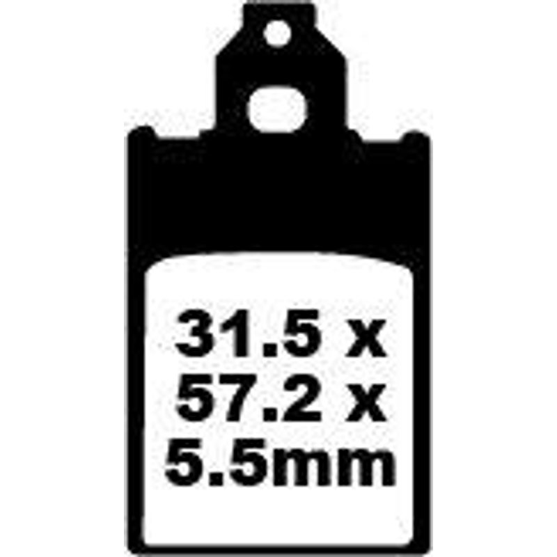 SFA116 - EBC SFA Series Organic Scooter Brake Pads For Piaggio Free 50 FL 1995-2001 Front