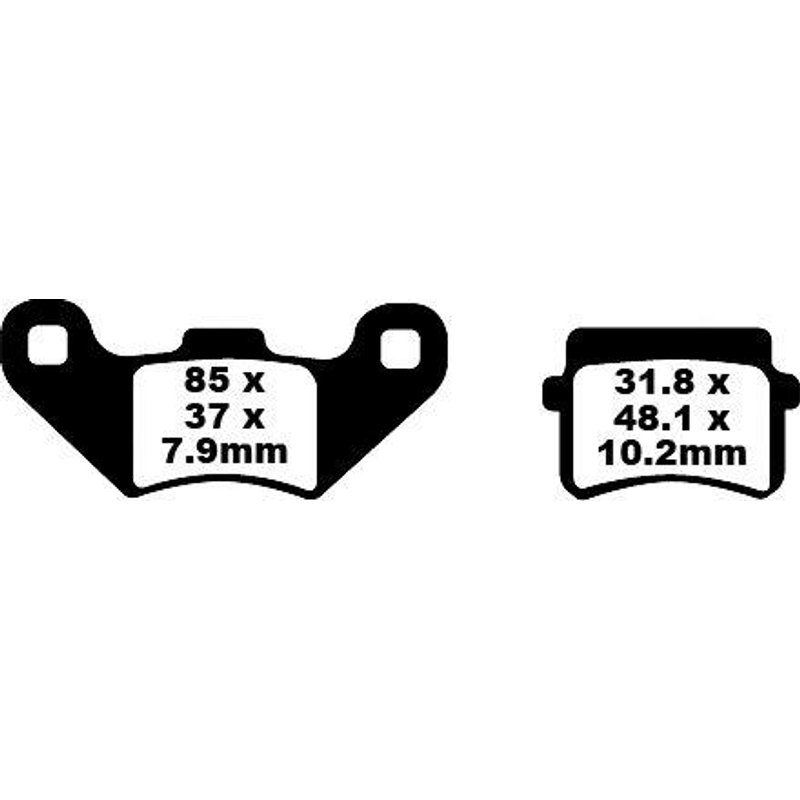FA416TT - EBC TT Sport Carbon Fusion Brake Pads For Mh Duna 125 2013 Front
