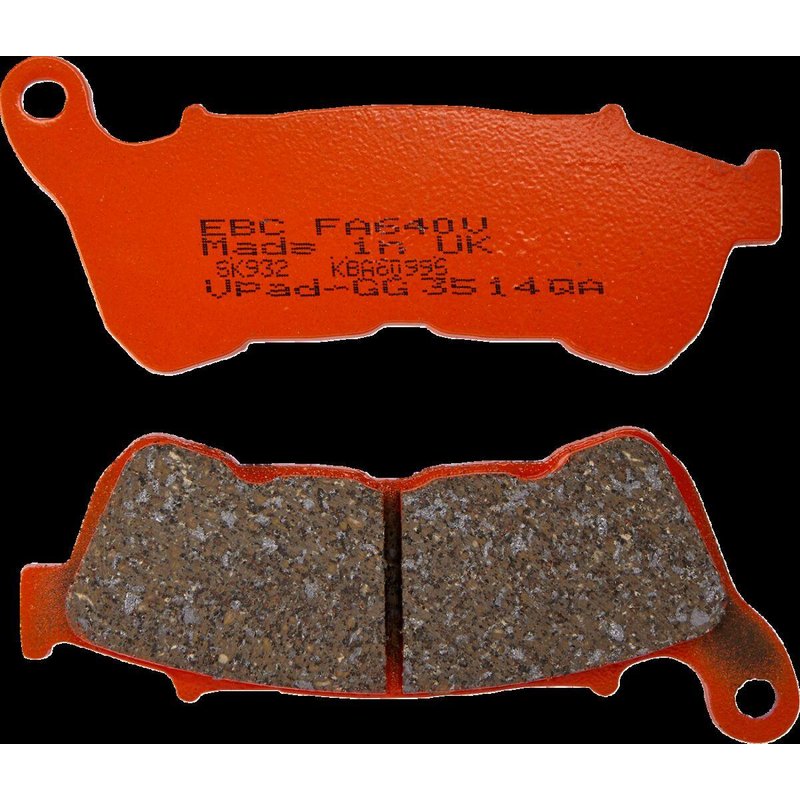 FA640V - EBC Vee Semi-Sintered Brake Pads For Harley Davidson XL1200C Sportster Custom 2014-2020 Front Left