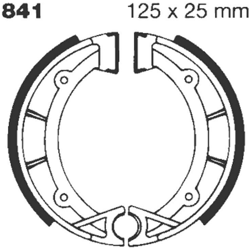 841G - EBC G Grooved Brake Shoes For Fantic Casa 50 1975 Fit Front Or Rear