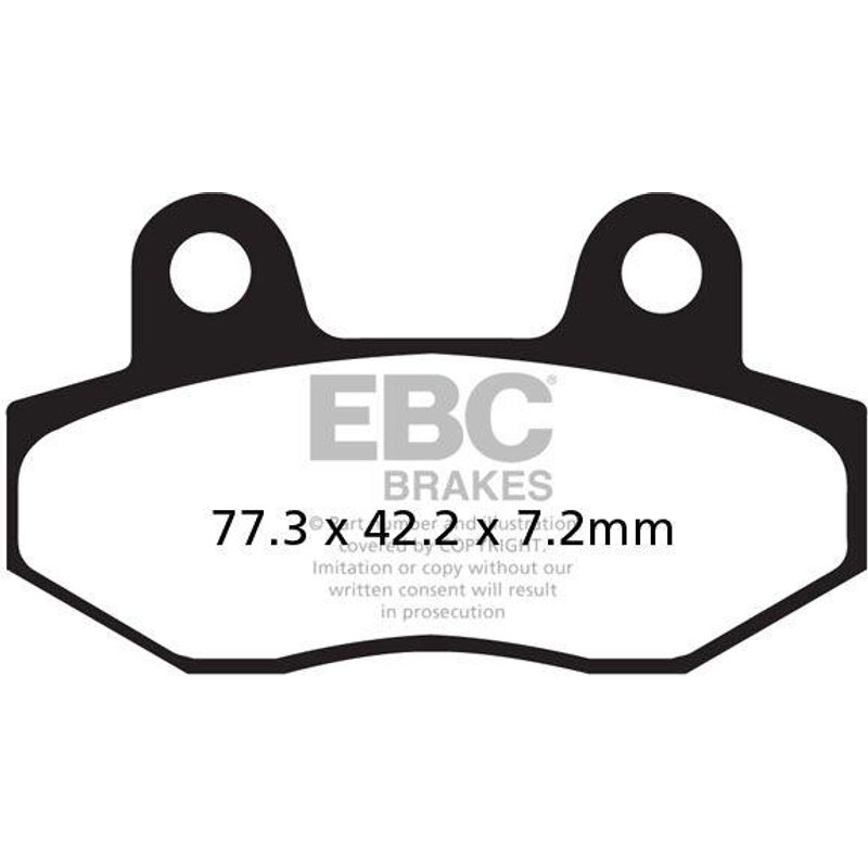 SFA086HH - EBC SFA-HH Series Sintered Scooter Brake Pads For Keeway Agora 50 4T 2011-2012 Front