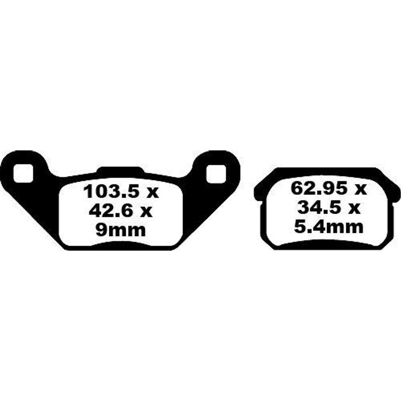 FA431TT - EBC TT Sport Carbon Fusion Brake Pads For CPI XS 250 2006-2008 Rear