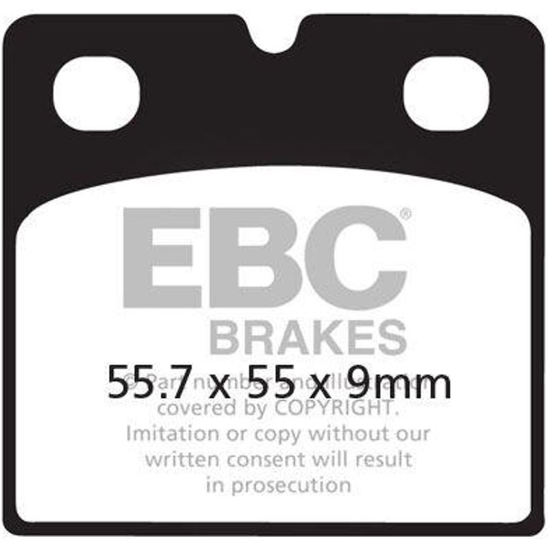 FA018V - EBC Vee Semi-Sintered Brake Pads For Laverda 1200 1979 Rear