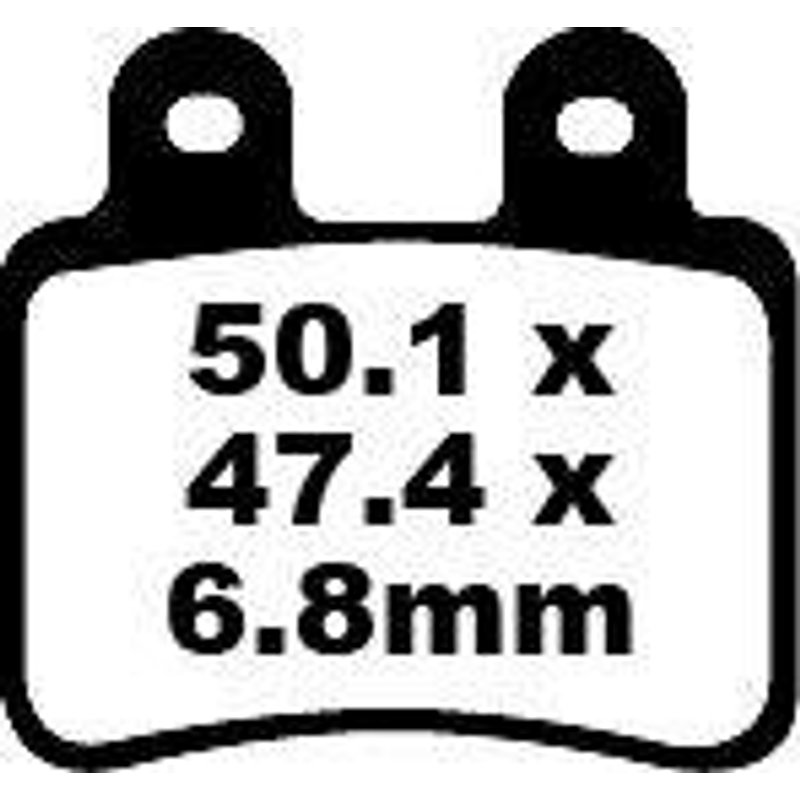 SFA350 - EBC SFA Series Organic Scooter Brake Pads For Derbi Boulevard 125 2003-2007 Front