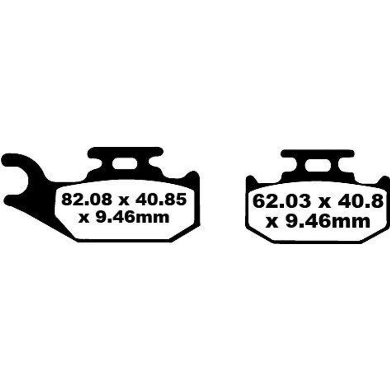 FA317TT - EBC TT Sport Carbon Fusion Brake Pads For Triumph America 865 2011-2012 Front